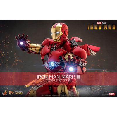 Iron Man Figura Movie Masterpiece Diecast 1/6 Iron Man Mark III (Armor Suit Up Version) 32 cm
