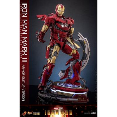 Iron Man Figura Movie Masterpiece Diecast 1/6 Iron Man Mark III (Armor Suit Up Version) 32 cm
