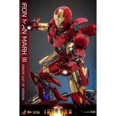 Iron Man Figura Movie Masterpiece Diecast 1/6 Iron Man Mark III (Armor Suit Up Version) 32 cm