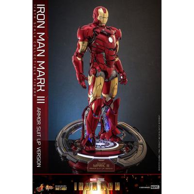 Iron Man Figura Movie Masterpiece Diecast 1/6 Iron Man Mark III (Armor Suit Up Version) 32 cm