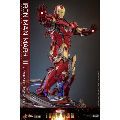 Iron Man Figura Movie Masterpiece Diecast 1/6 Iron Man Mark III (Armor Suit Up Version) 32 cm