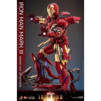 Iron Man Figura Movie Masterpiece Diecast 1/6 Iron Man Mark III (Armor Suit Up Version) 32 cm
