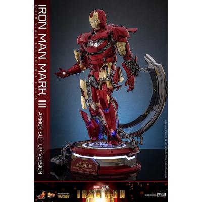 Iron Man Figura Movie Masterpiece Diecast 1/6 Iron Man Mark III (Armor Suit Up Version) 32 cm