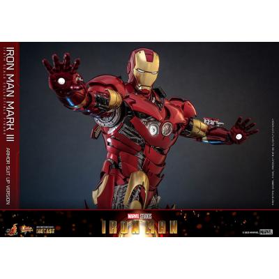 Iron Man Figura Movie Masterpiece Diecast 1/6 Iron Man Mark III (Armor Suit Up Version) 32 cm