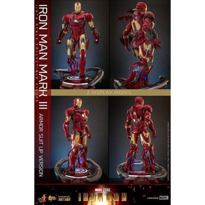 Iron Man Figura Movie Masterpiece Diecast 1/6 Iron Man Mark III (Armor Suit Up Version) 32 cm