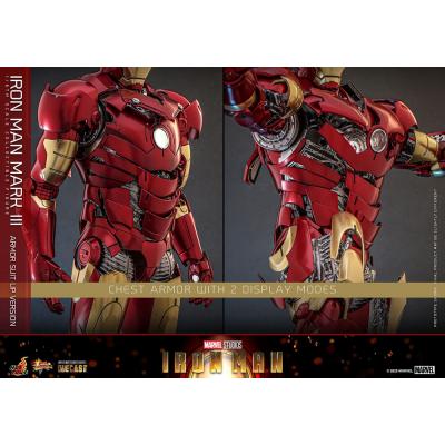 Iron Man Figura Movie Masterpiece Diecast 1/6 Iron Man Mark III (Armor Suit Up Version) 32 cm