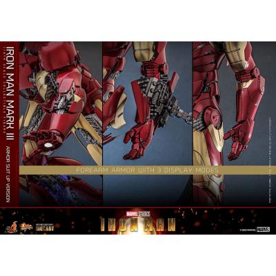 Iron Man Figura Movie Masterpiece Diecast 1/6 Iron Man Mark III (Armor Suit Up Version) 32 cm