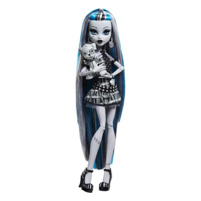 Monster High Muñeca Reel Drama Frankie Stein en Blanco y Negro
