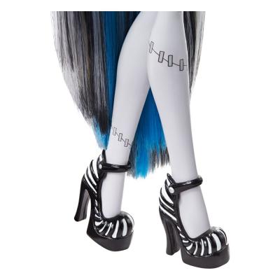 Monster High Muñeca Reel Drama Frankie Stein en Blanco y Negro