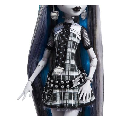 Monster High Muñeca Reel Drama Frankie Stein en Blanco y Negro