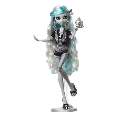 Monster High Muñeca Reel Drama Lagoona Blue en Blanco y Negro