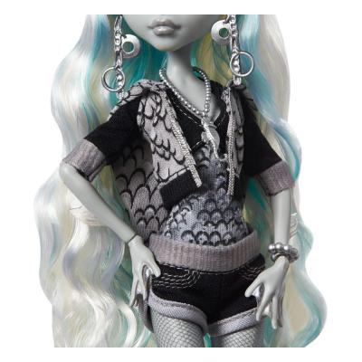 Monster High Muñeca Reel Drama Lagoona Blue en Blanco y Negro