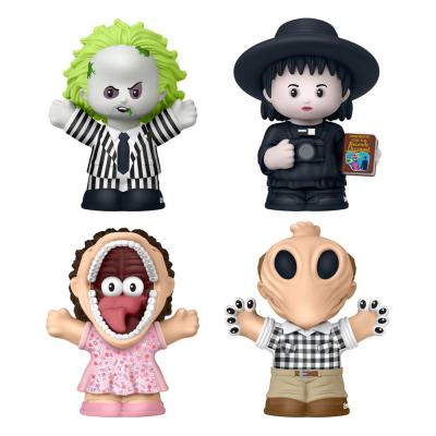 Beetlejuice Pack de 4 Minifiguras Fisher-Price Little People Collector 7 cm