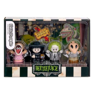 Beetlejuice Pack de 4 Minifiguras Fisher-Price Little People Collector 7 cm