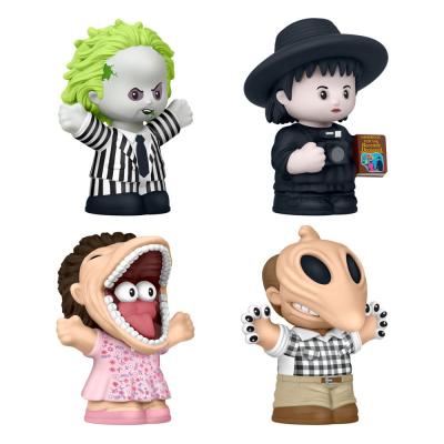 Beetlejuice Pack de 4 Minifiguras Fisher-Price Little People Collector 7 cm