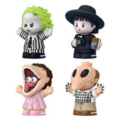 Beetlejuice Pack de 4 Minifiguras Fisher-Price Little People Collector 7 cm