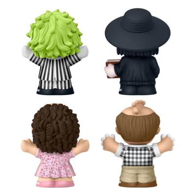 Beetlejuice Pack de 4 Minifiguras Fisher-Price Little People Collector 7 cm