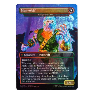 Marvel Legends Magic: The Gathering Figura Man-Wolf (con carta exclusiva metalizada) 15 cm